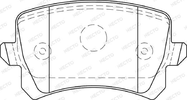 Necto FD7350A - Kit pastiglie freno, Freno a disco autozon.pro