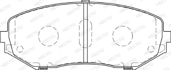 Necto FD7357A - Kit pastiglie freno, Freno a disco autozon.pro