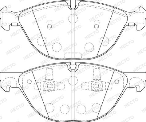 Necto FD7369A - Kit pastiglie freno, Freno a disco autozon.pro