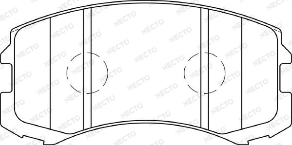 Necto FD7366A - Kit pastiglie freno, Freno a disco autozon.pro