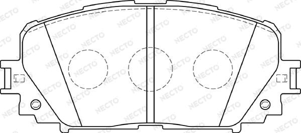 Necto FD7368A - Kit pastiglie freno, Freno a disco autozon.pro