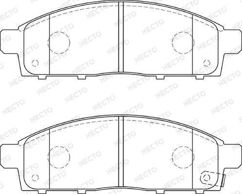 Necto FD7363A - Kit pastiglie freno, Freno a disco autozon.pro