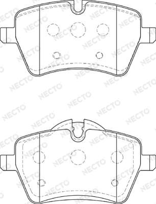 Necto FD7367A - Kit pastiglie freno, Freno a disco autozon.pro