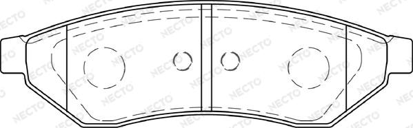 Necto FD7309A - Kit pastiglie freno, Freno a disco autozon.pro