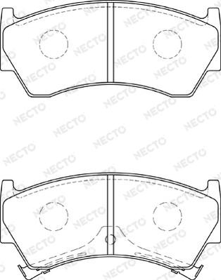 Necto FD7304A - Kit pastiglie freno, Freno a disco autozon.pro