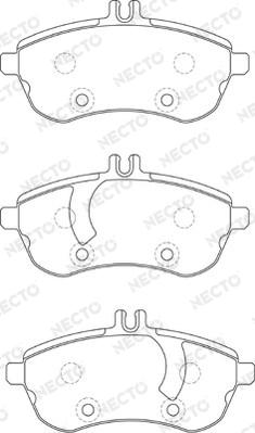 Necto FD7301A - Kit pastiglie freno, Freno a disco autozon.pro