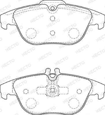 Necto FD7303A - Kit pastiglie freno, Freno a disco autozon.pro