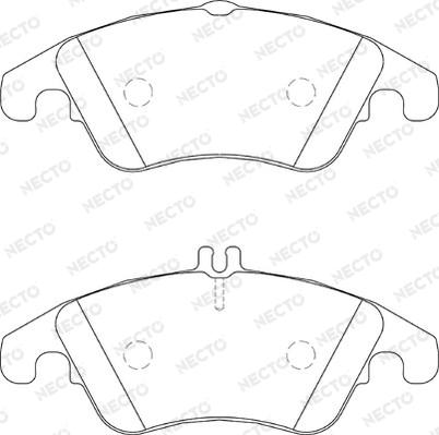 Necto FD7302A - Kit pastiglie freno, Freno a disco autozon.pro