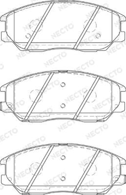 Necto FD7319A - Kit pastiglie freno, Freno a disco autozon.pro