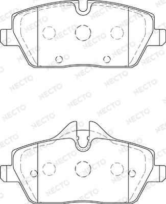 Necto FD7314A - Kit pastiglie freno, Freno a disco autozon.pro