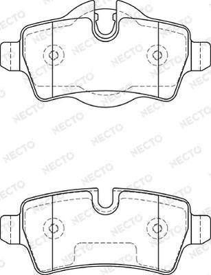 Necto FD7315A - Kit pastiglie freno, Freno a disco autozon.pro