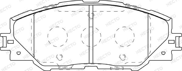 Necto FD7380A - Kit pastiglie freno, Freno a disco autozon.pro