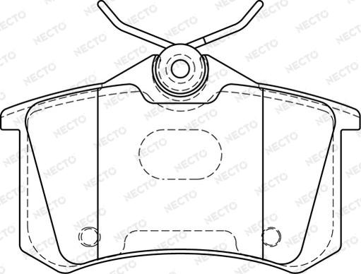 Necto FD7388A - Kit pastiglie freno, Freno a disco autozon.pro