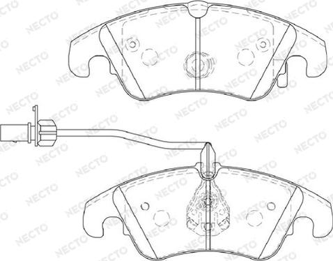 Necto FD7337A - Kit pastiglie freno, Freno a disco autozon.pro