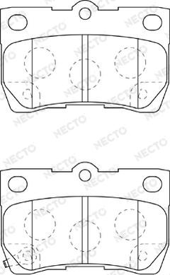 Necto FD7321A - Kit pastiglie freno, Freno a disco autozon.pro