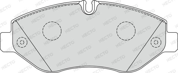 Necto FD7328V - Kit pastiglie freno, Freno a disco autozon.pro