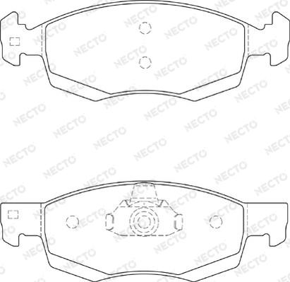 Necto FD7327A - Kit pastiglie freno, Freno a disco autozon.pro