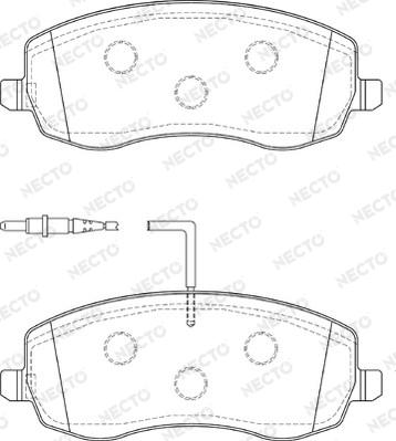 Necto FD7379A - Kit pastiglie freno, Freno a disco autozon.pro