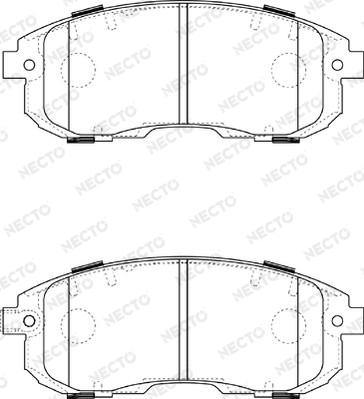 Necto FD7374A - Kit pastiglie freno, Freno a disco autozon.pro