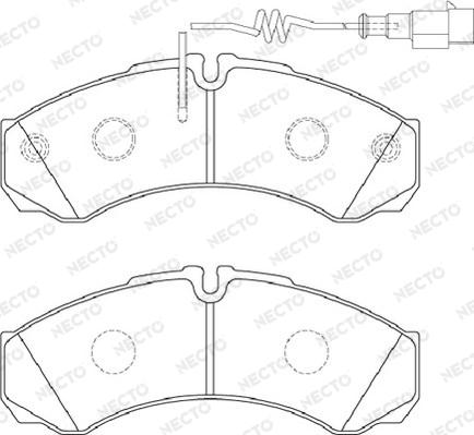 Necto FD7378V - Kit pastiglie freno, Freno a disco autozon.pro