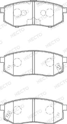 Necto FD7295A - Kit pastiglie freno, Freno a disco autozon.pro