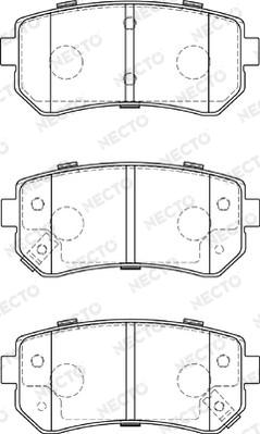 Necto FD7290A - Kit pastiglie freno, Freno a disco autozon.pro