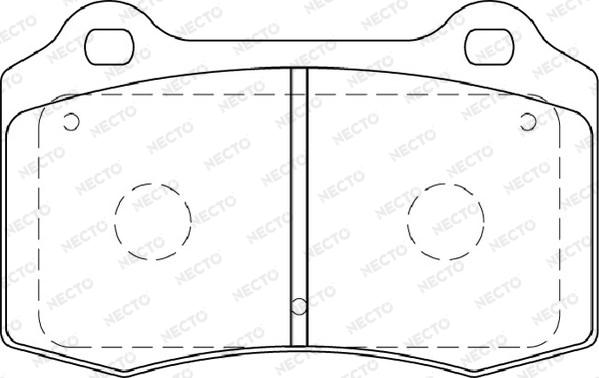 Necto FD7291A - Kit pastiglie freno, Freno a disco autozon.pro