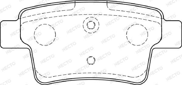 Necto FD7298A - Kit pastiglie freno, Freno a disco autozon.pro