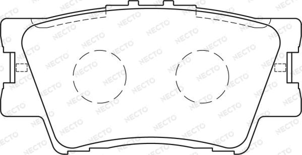 Necto FD7244A - Kit pastiglie freno, Freno a disco autozon.pro