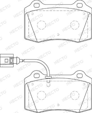 Necto FD7248A - Kit pastiglie freno, Freno a disco autozon.pro