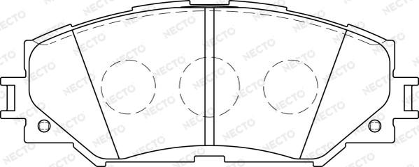 Necto FD7243A - Kit pastiglie freno, Freno a disco autozon.pro