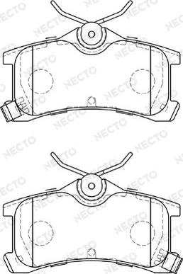 Necto FD7247A - Kit pastiglie freno, Freno a disco autozon.pro