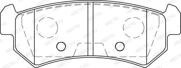 Necto FD7254A - Kit pastiglie freno, Freno a disco autozon.pro