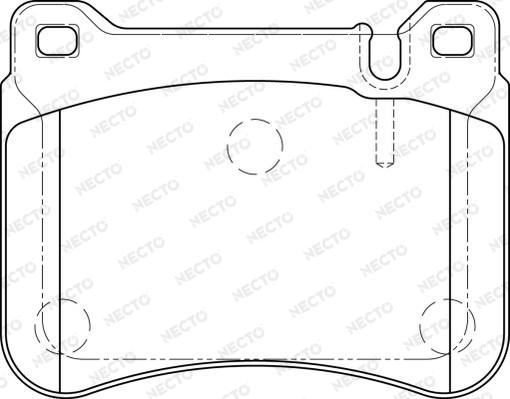 Necto FD7258A - Kit pastiglie freno, Freno a disco autozon.pro