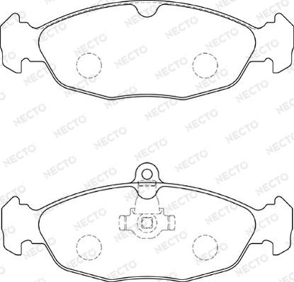 Necto FD7253A - Kit pastiglie freno, Freno a disco autozon.pro