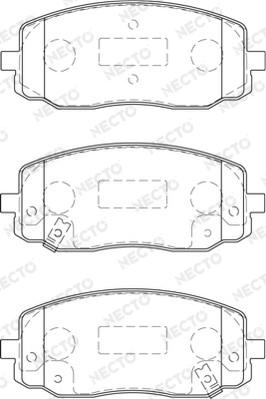 Necto FD7252A - Kit pastiglie freno, Freno a disco autozon.pro