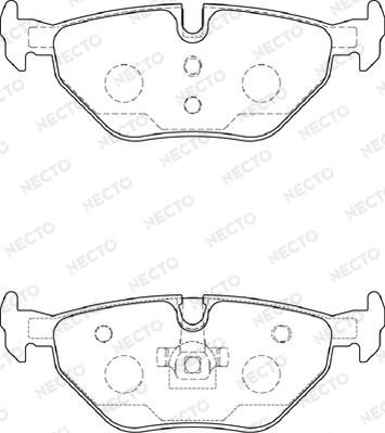 Necto FD7257A - Kit pastiglie freno, Freno a disco autozon.pro