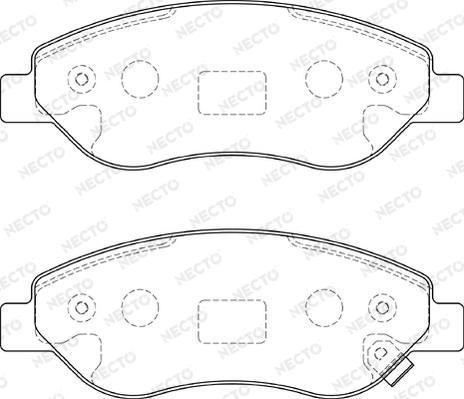 Necto FD7264A - Kit pastiglie freno, Freno a disco autozon.pro