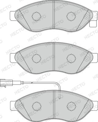 Necto FD7266V - Kit pastiglie freno, Freno a disco autozon.pro