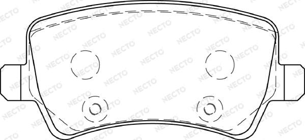 Necto FD7261A - Kit pastiglie freno, Freno a disco autozon.pro