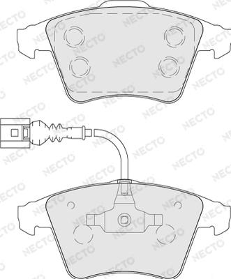 Necto FD7205A - Kit pastiglie freno, Freno a disco autozon.pro