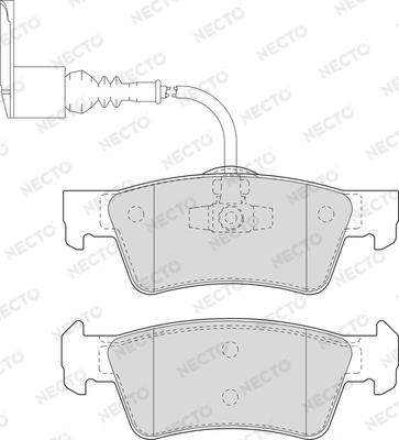 Necto FD7207V - Kit pastiglie freno, Freno a disco autozon.pro