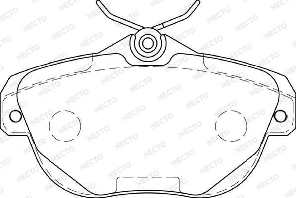 Necto FD7214A - Kit pastiglie freno, Freno a disco autozon.pro