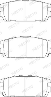 Necto FD7217A - Kit pastiglie freno, Freno a disco autozon.pro