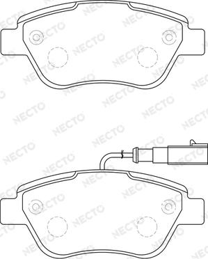 Necto FD7280A - Kit pastiglie freno, Freno a disco autozon.pro