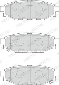 Necto FD7281A - Kit pastiglie freno, Freno a disco autozon.pro