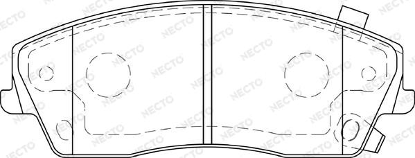 Necto FD7288A - Kit pastiglie freno, Freno a disco autozon.pro