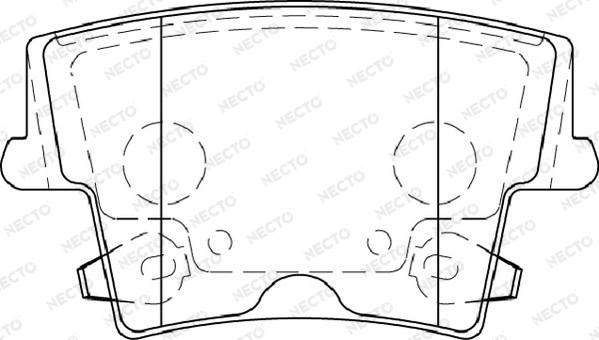 Necto FD7287A - Kit pastiglie freno, Freno a disco autozon.pro