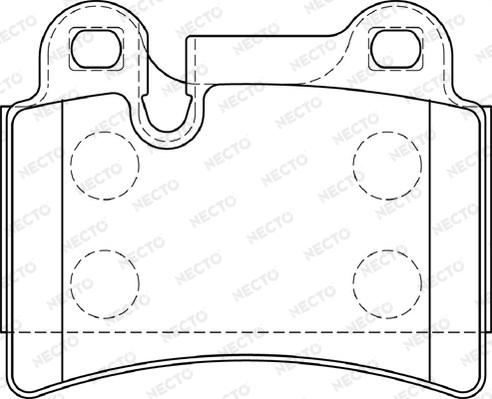 Necto FD7235A - Kit pastiglie freno, Freno a disco autozon.pro