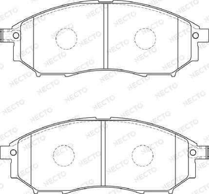 Necto FD7238A - Kit pastiglie freno, Freno a disco autozon.pro